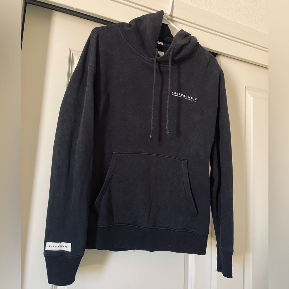 Abercrombie & Fitch Black Men's Pullover Hoodie